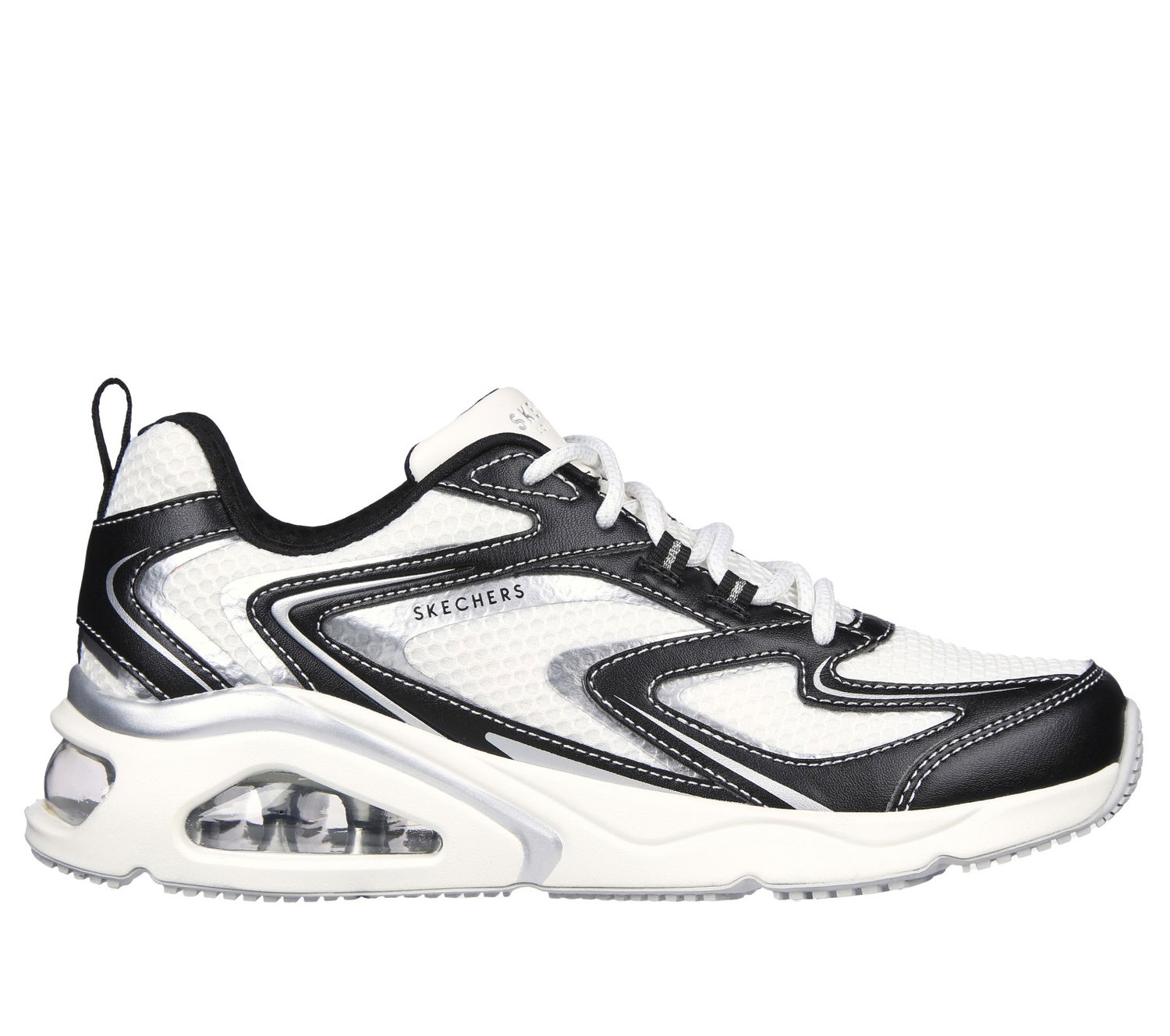 Кецове и обувки Skechers Uno Черно | 177425-WBK, 0