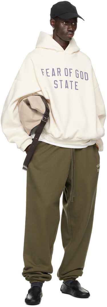 Суитчър Fear of God Essentials Logo Print Hoodie Бяло | 192BT246252F, 4