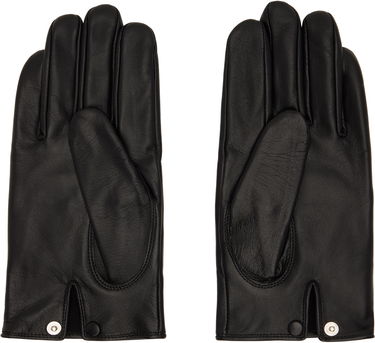 Ръкавици Yohji Yamamoto Yohji Yamamoto Padded Short Leather Gloves Черно | HL-W01-779, 1