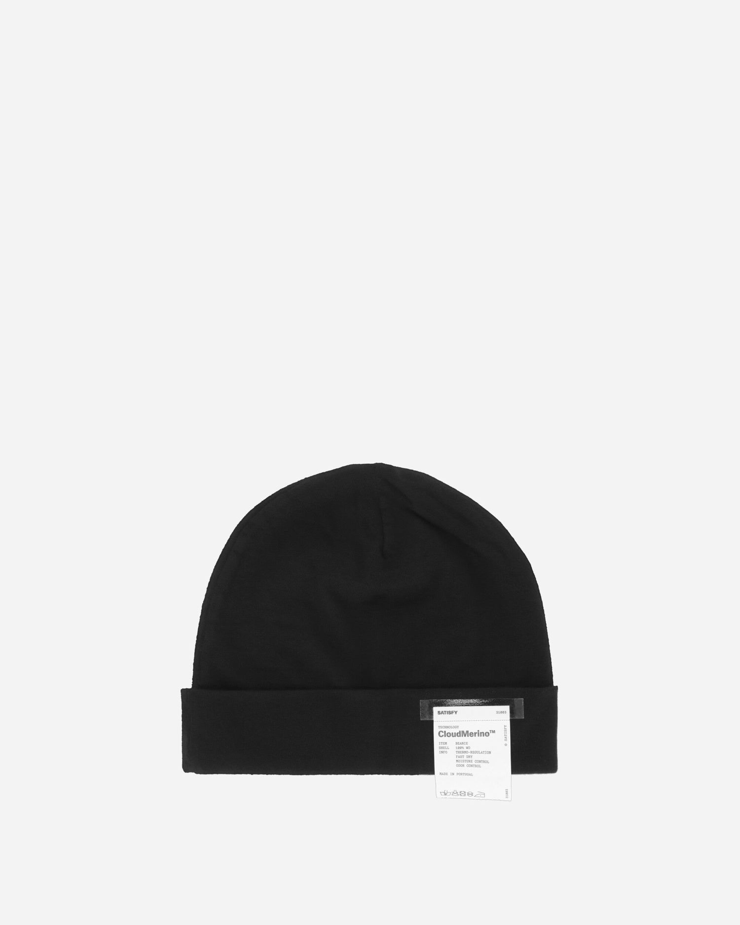 Шапка Satisfy Merino Beanie Черно | 31003 BK, 0