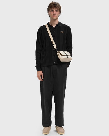 Риза Fred Perry Knitted Button-Through Shirt Черно | K9726-102, 1