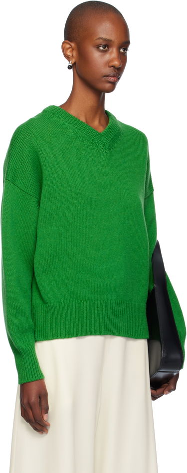 Пуловер &Daughter Slouch V-Neck Sweater Зелено | F2205, 1