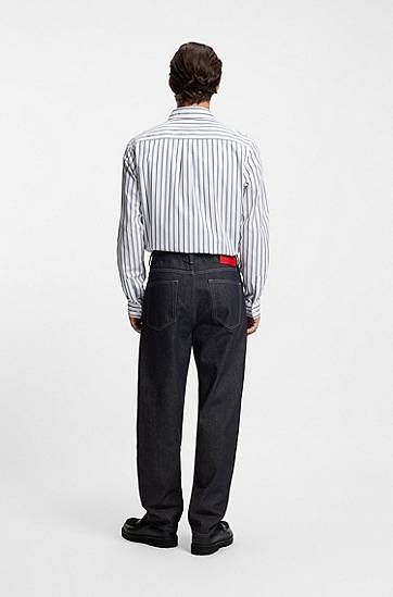 Дънки BOSS Relaxed-fit jeans in denim Черно | 50554198, 1