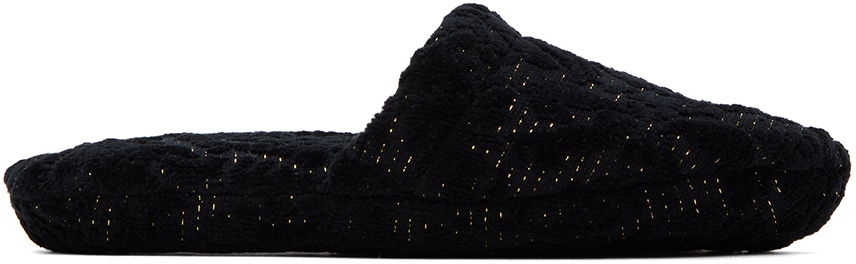 Кецове и обувки Versace Barocco Textile Slippers Черно | ZSLB00008_1A08851_1E880, 0