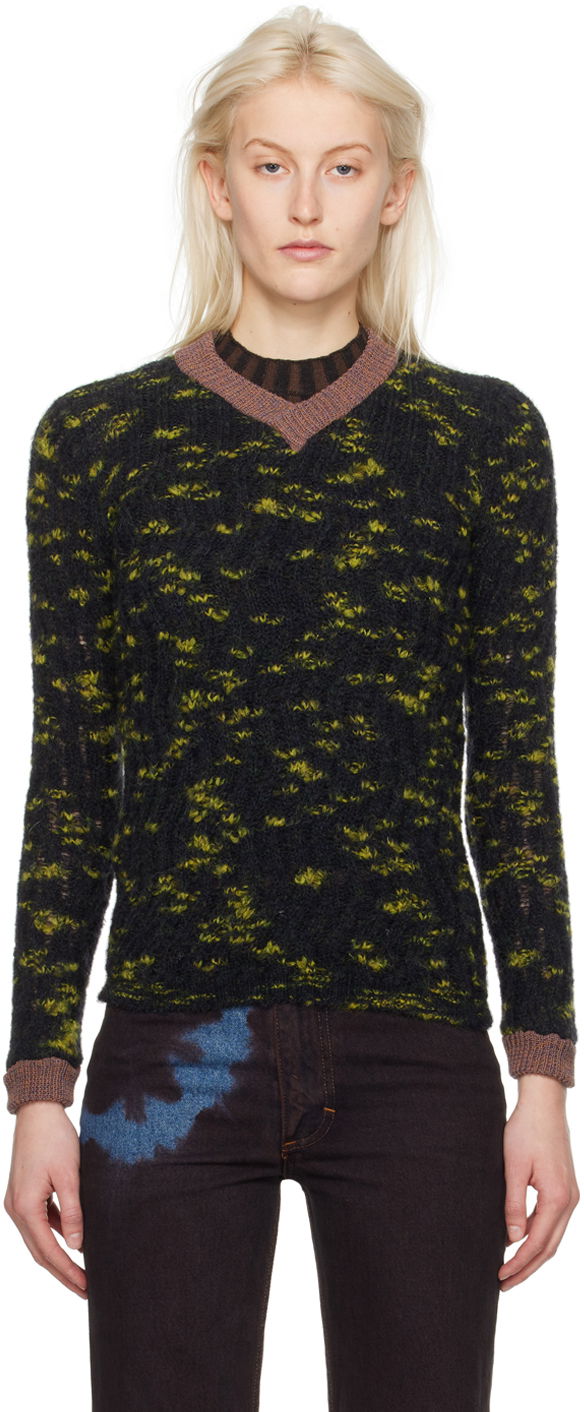 Пуловер Eckhaus Latta Plume Sweater Черно | 8058-EL-PS24-C -, 0