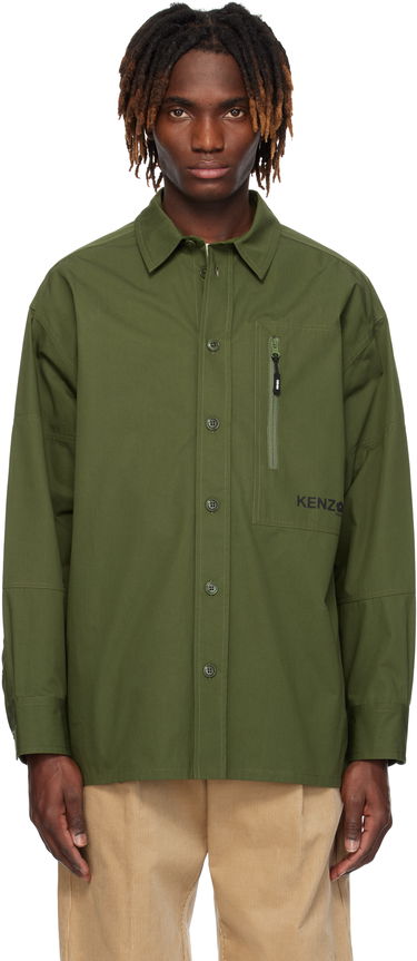 Риза KENZO Kenzo Paris 'Boke Flower 2.0' Oversized Shirt Зелено | FF55CH5049LP, 0