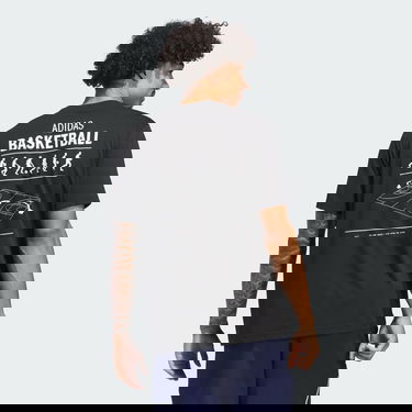 Тениска adidas Performance Basketball Graphic T-Shirt Черно | JI7098, 1