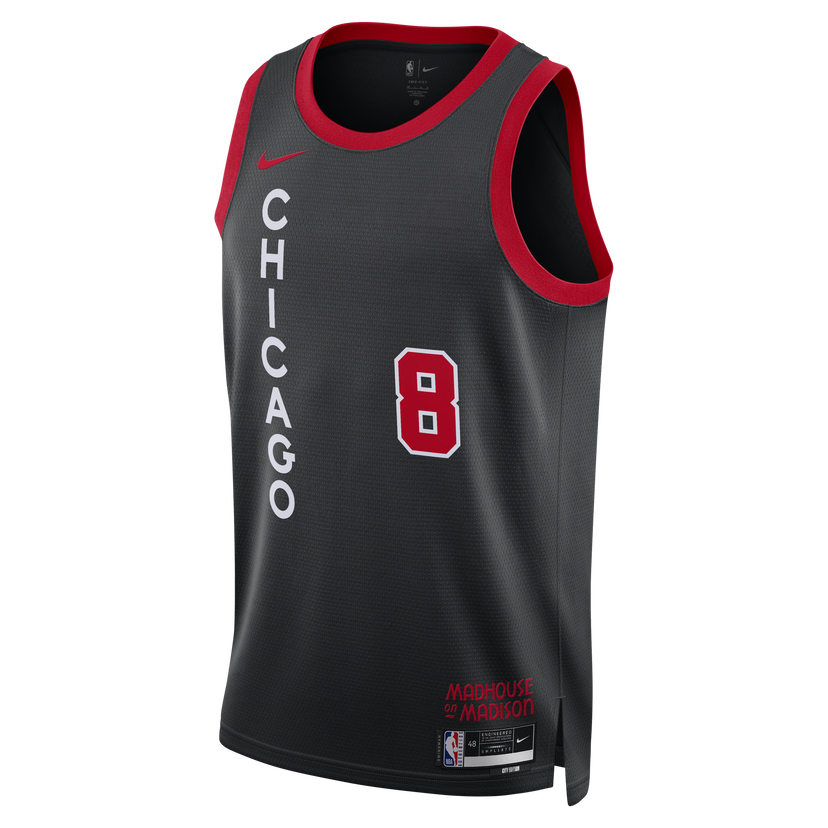 Фланелка Nike Dri-FIT NBA Swingman Zach Lavine Chicago Bulls City Edition 2023/24 Черно | DX8497-010