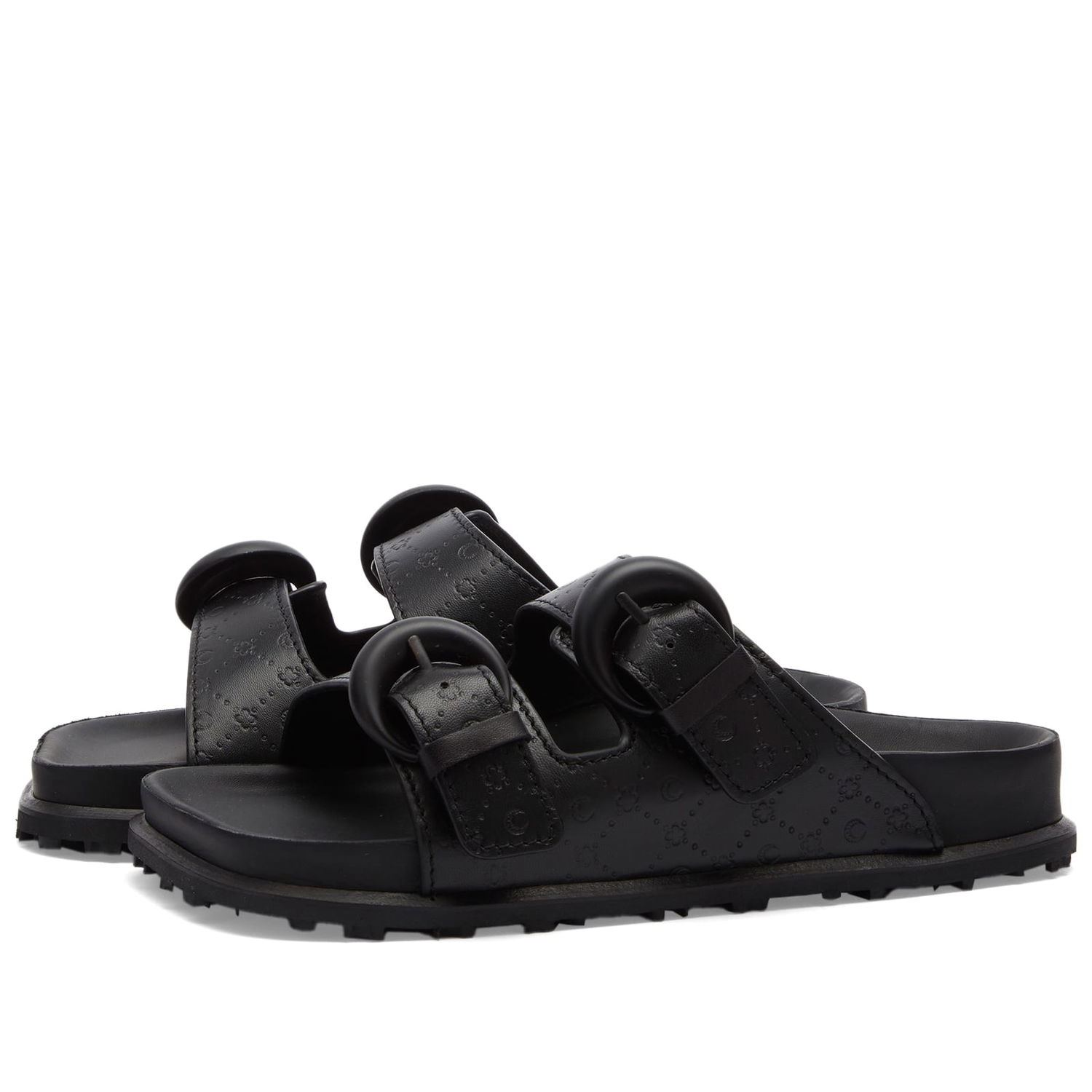 Кецове и обувки Marine Serre Embossed Leather Черно | WFW015-BK99, 0