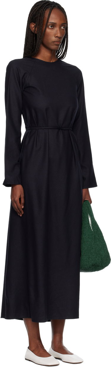 Pокля Baserange Long-Sleeve Apron Maxi Dress Черно | DRLSA-WS-WI25, 1