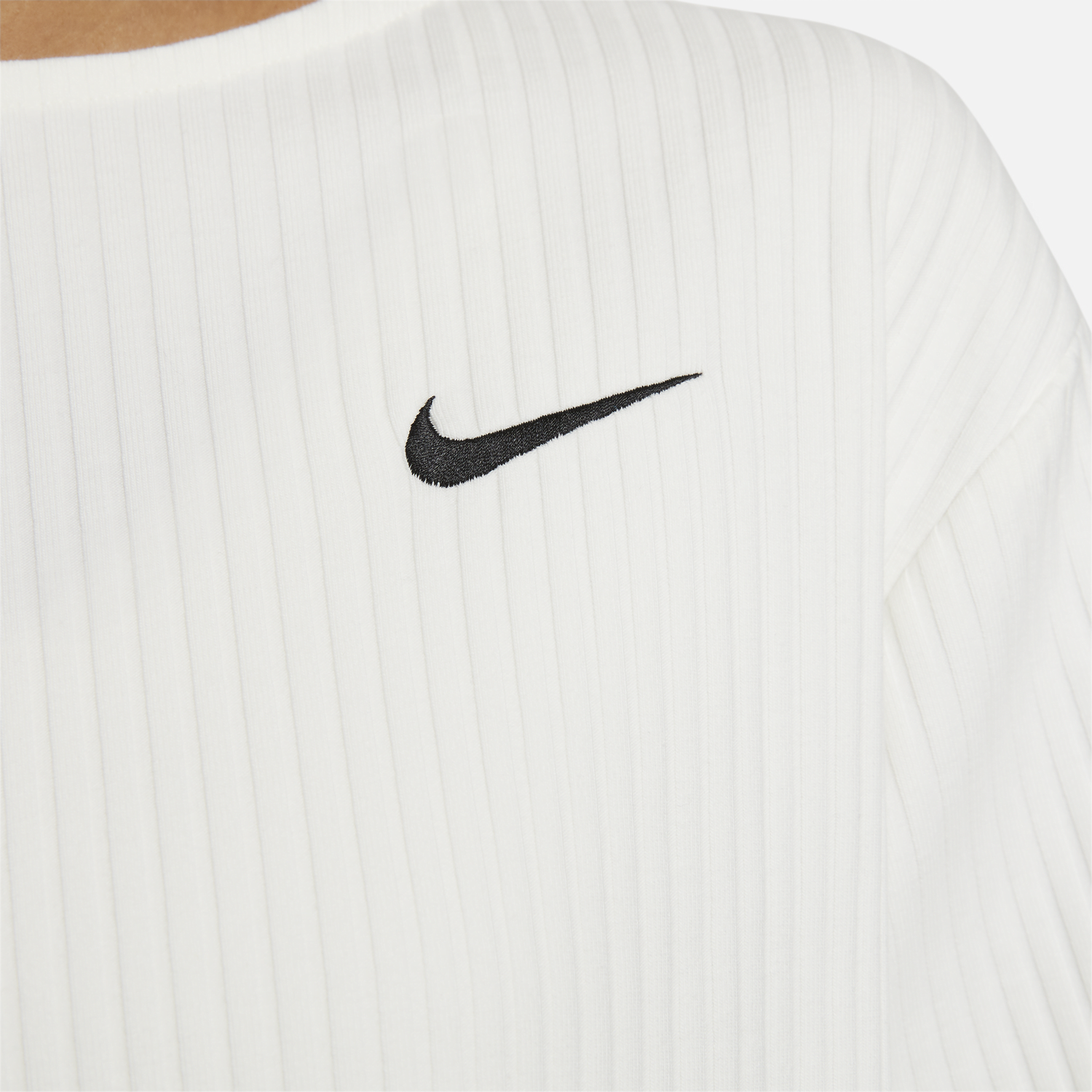 Тениска Nike Ribbed Jersey Top Бяло | DV7870-133, 1