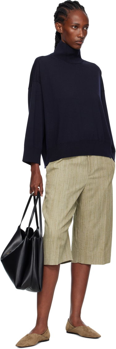 Пуловер Bottega Veneta Bottega Veneta Classic Wool Turtleneck Тъмно синьо | 753815 V37J0, 3