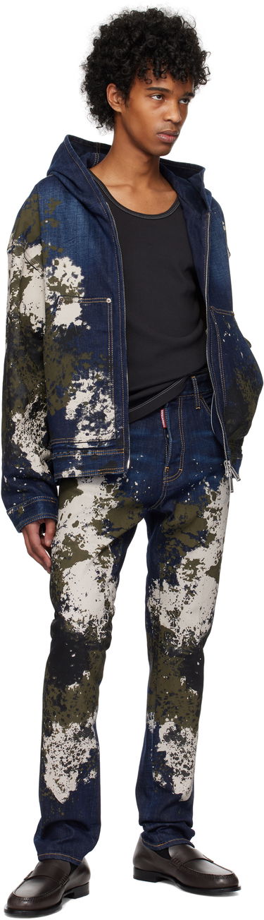 Суитчър DSQUARED2 Dsquared2 Workwear Zipped Denim Jacket Синьо | S74AM1559_S30664, 3