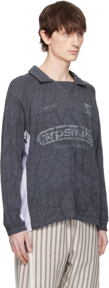 Пуловер Serapis Serapis Knit Football Polo Сиво | SS25_FT_5, 1