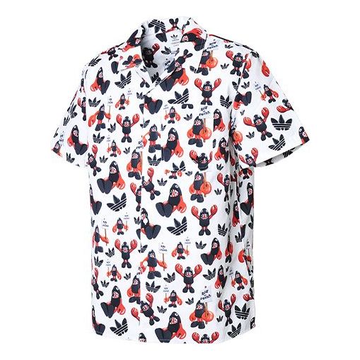 Риза adidas Originals Originals Dragon Print Shirt Бяло | HA4702, 0
