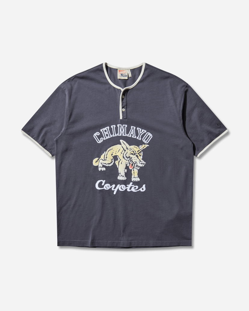Тениска Champion Index and Archives Sunset Chimayo Coyotes Graphic Henley T-Shirt with Contrast Trim Сиво | 221839 ES524