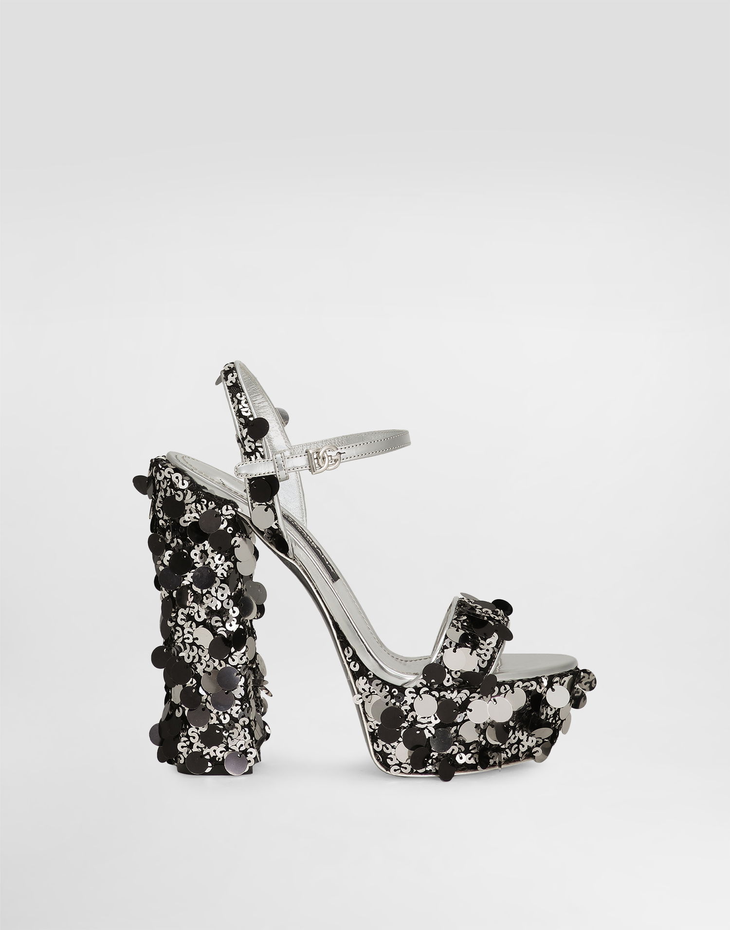 Кецове и обувки Dolce & Gabbana Sequined Platform Sandals Многоцветен | CR1815A6M4080998, 0