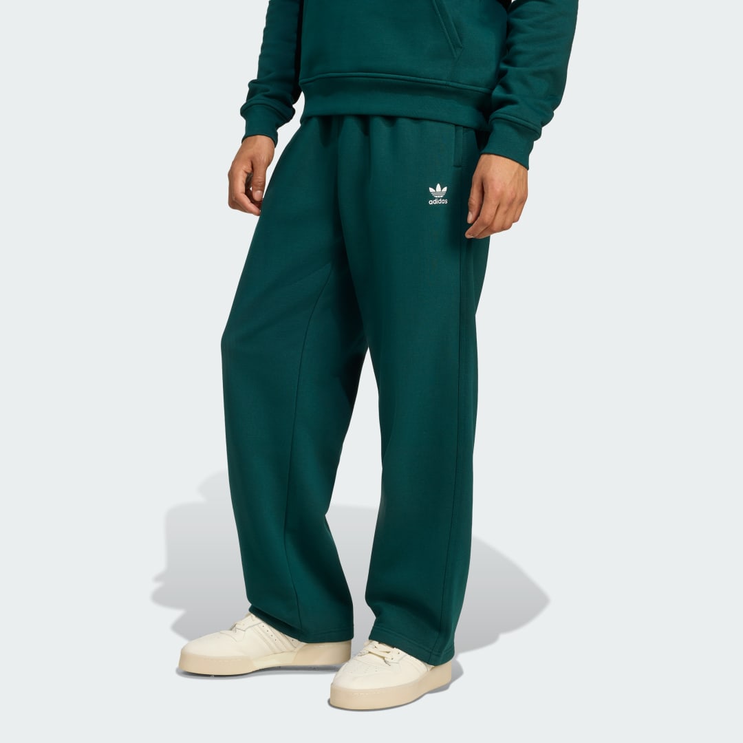 Спортни панталони adidas Performance Trefoil Essentials Open Hem Pants Зелено | KA0507, 0