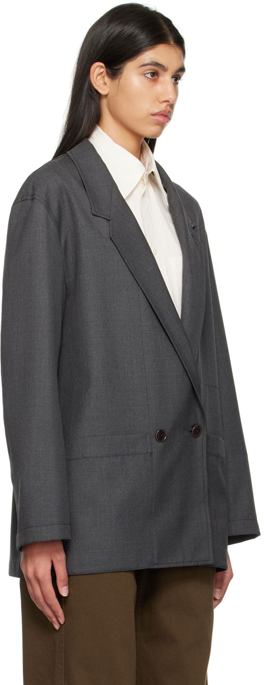 Яке LEMAIRE Lemaire Workwear Double-Breasted Blazer Сиво | JA1002 LF1048, 1