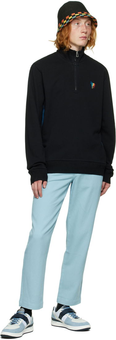 Суитчър Paul Smith Zebra Quarter-Zip Sweatshirt Черно | M2R-265XE-J21584, 3