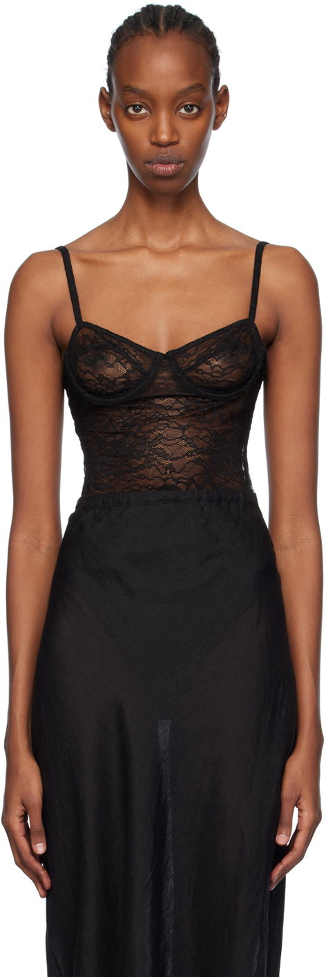 боди Anine Bing ANINE BING Via Lace Bodysuit Черно | A-10-9265-005