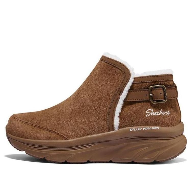 Кецове и обувки Skechers D'lux Walker Warm Boots Кафяво | 167208-BRN