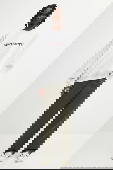 Суитчър Carhartt WIP WIP Embroidered Crewneck Sweatshirt Сиво | I030546.38HXX, 4