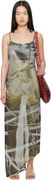 Serapis Scrap Yard Mesh Slip Maxi Dress