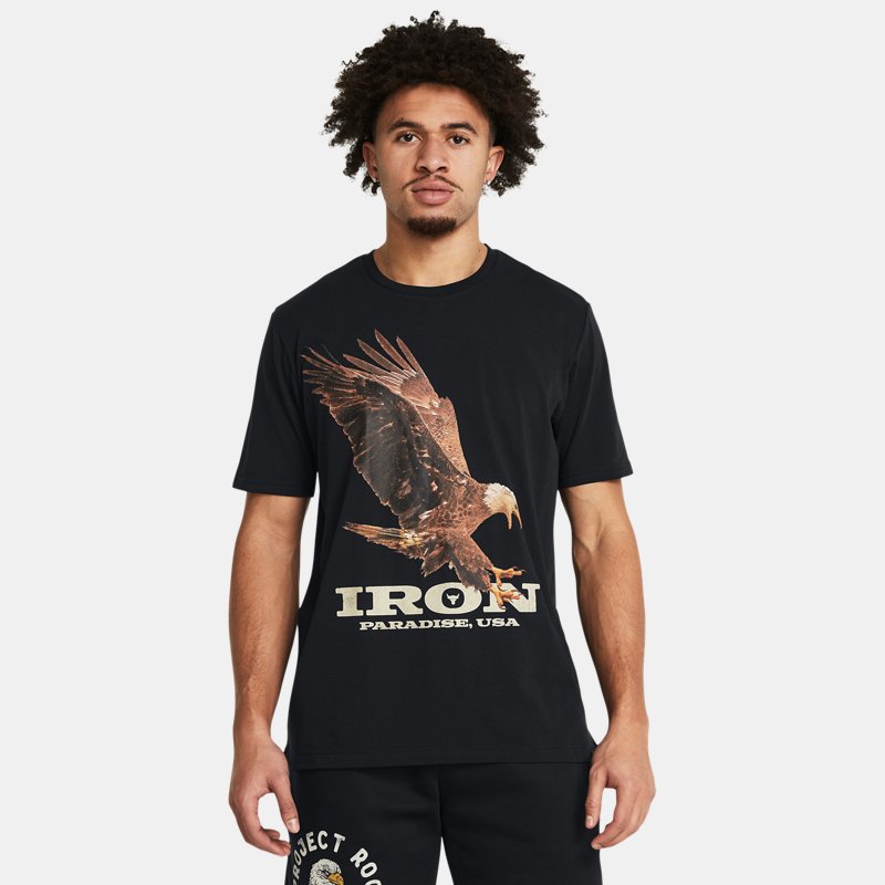 Тениска Under Armour Project Rock Eagle Kurzarm-Shirt Черно | 1383224-001