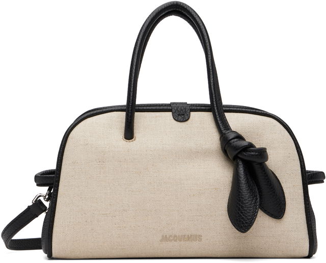 The small Turismo Canvas and leather top-handle bag with detachable strap