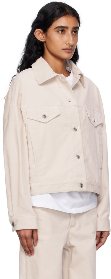 Яке A.P.C. A.P.C. Cally Cropped Corduroy Jacket Бежово | COHHO-F02905, 1