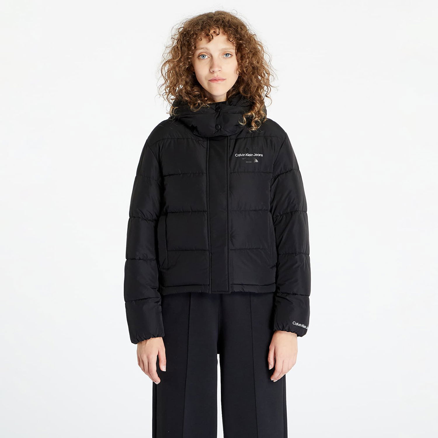 Яке CALVIN KLEIN Jeans Monologo Non Down Sherpa Jacket Черно | J20J221377 BEH, 0