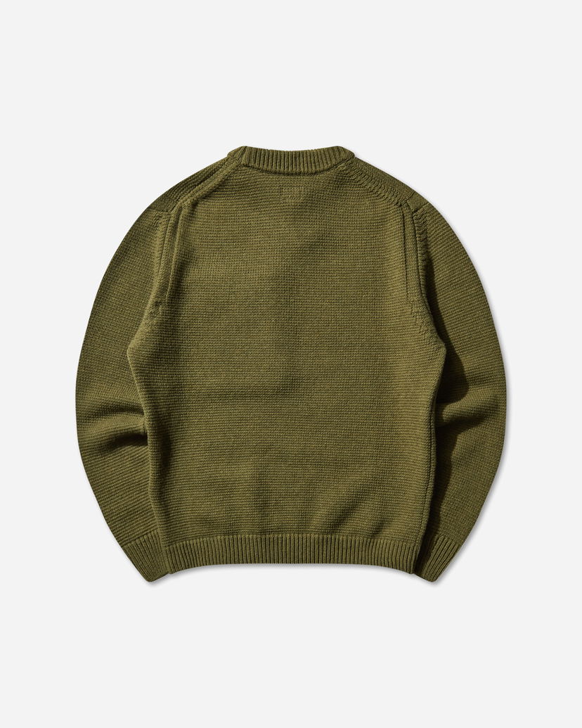 Пуловер C.P. Company Lambswool Crewneck Sweater Зелено | 19CMKN244A-110149M 652