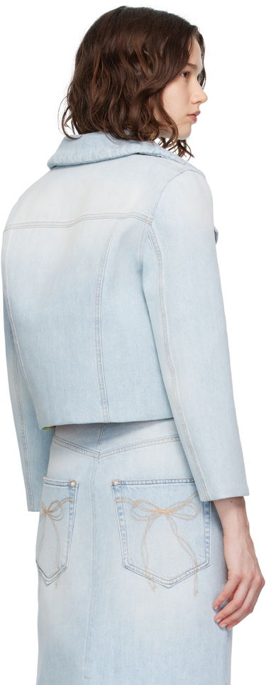 Яке Acne Studios Acne Studios Padded Cropped Denim Jacket Синьо | A90642-, 2