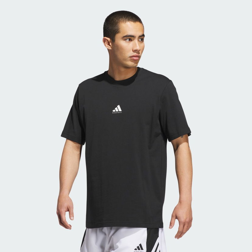 Тениска adidas Performance Basketball Graphic Tee Черно | JX0083
