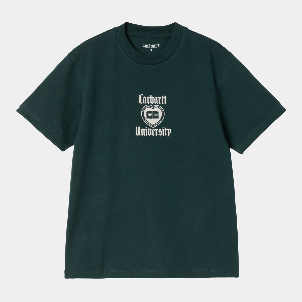 Тениска Carhartt WIP Women's Short Sleeve Schooling T-Shirt Зелено | I035479_8, 0