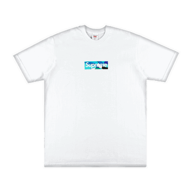 Тениска Supreme Emilio Pucci x Box Logo Tee 'White/Blue' Бяло | SS21T4 WHITE BLUE, 0
