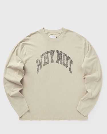 Тениска Honor The Gift WHY NOT Long Sleeve T-Shirt Бежово | HTG250396-SAN, 1