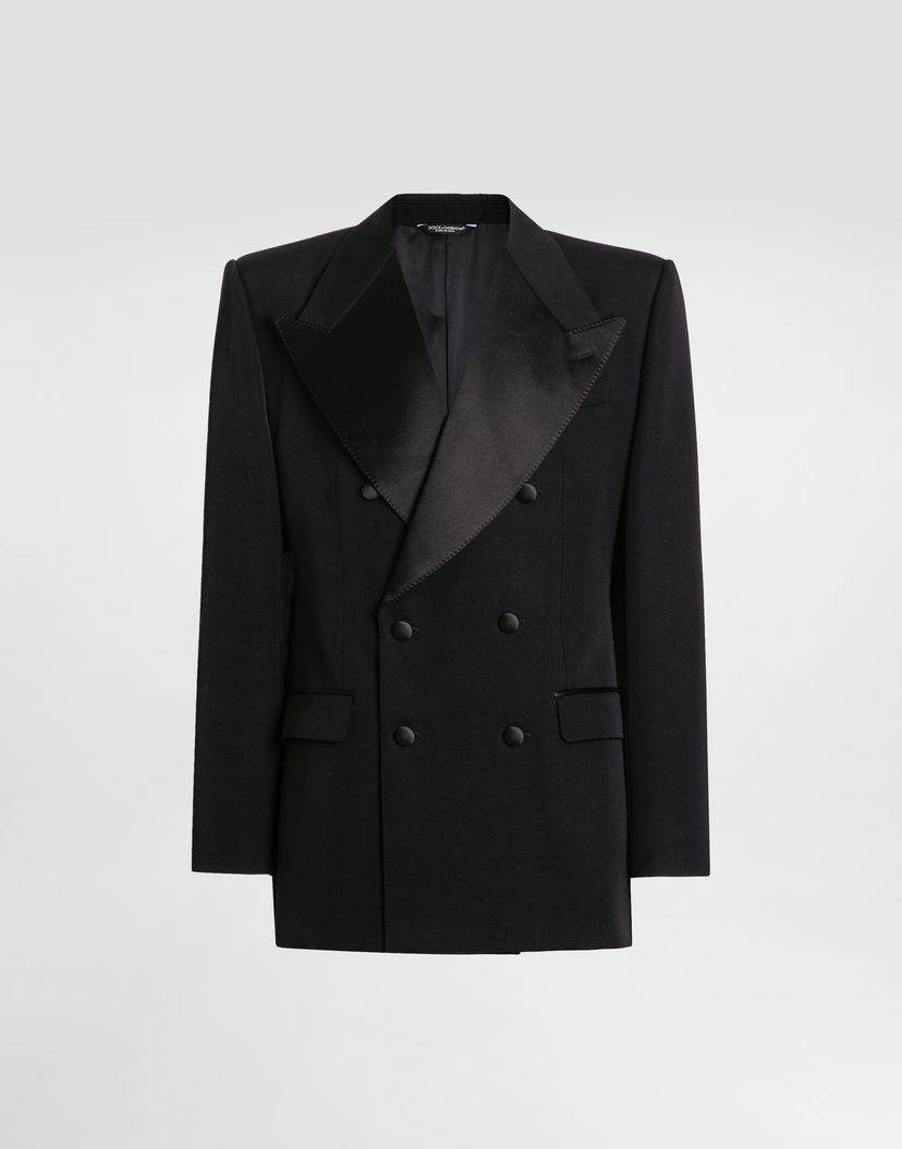 Яке Dolce & Gabbana Double-breasted Sicilia Jacket Черно | G2VO3TGJ865N0000