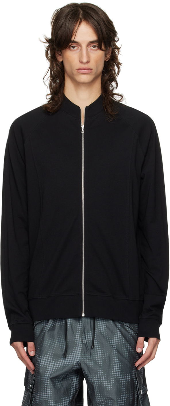 Пуловер Dries Van Noten Zip Sweater Черно | 242-021106-9600