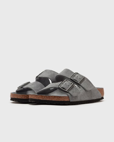 Кецове и обувки Birkenstock Arizona Soft Footbed Suede Slides Сиво | 1030860, 1