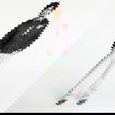 Яке бомбър Human Made HUMAN MADE Nylon Stadium Jacket Черно | HM30JK038BK, 7