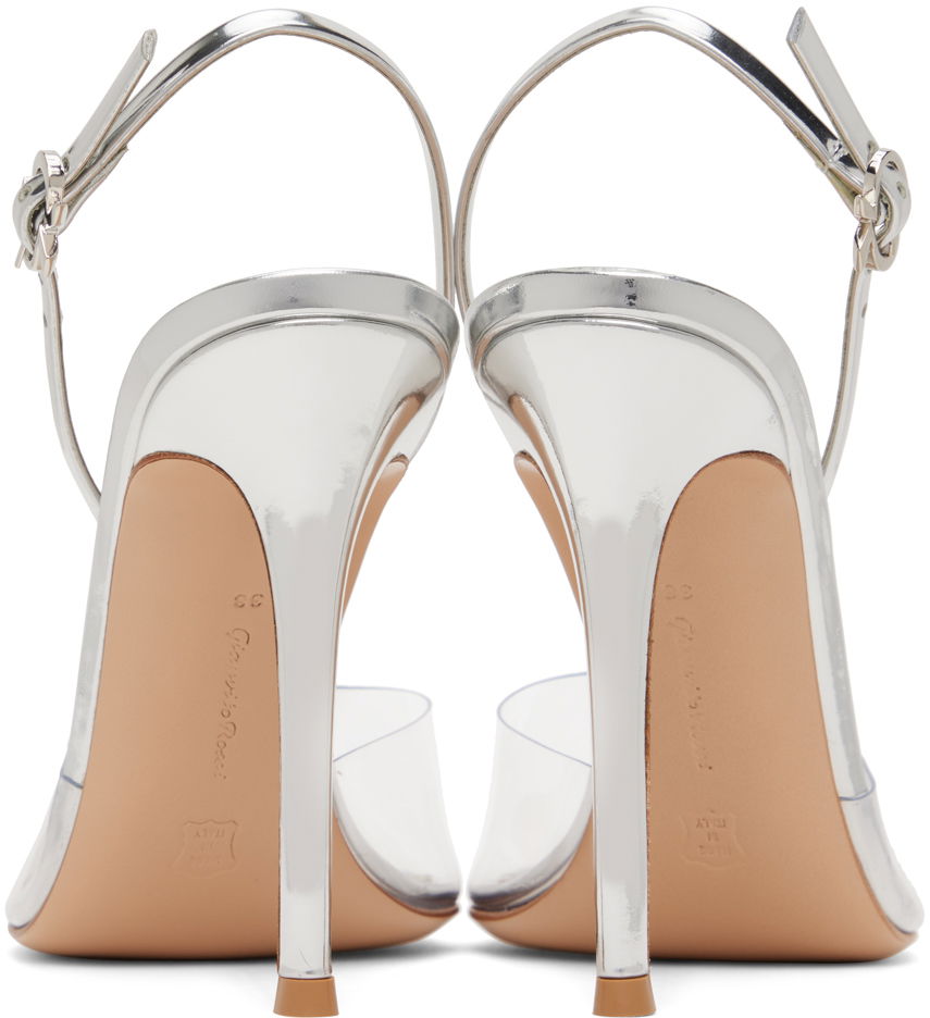 Кецове и обувки Gianvito Rossi Ribbon D'Orsay 105 Slingback Heels Металик | G95359.15RIC.PLM, 1