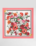 Dolce & Gabbana Silk Twill Floral Print Square Scarf