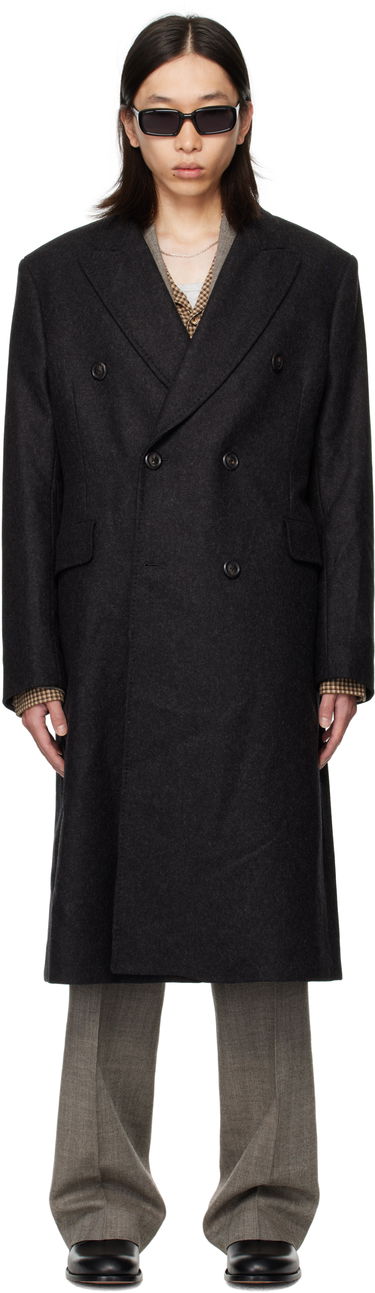 Палта OUR LEGACY OUR LEGACY Whale Double-Breasted Coat Черно | M4251WG, 0