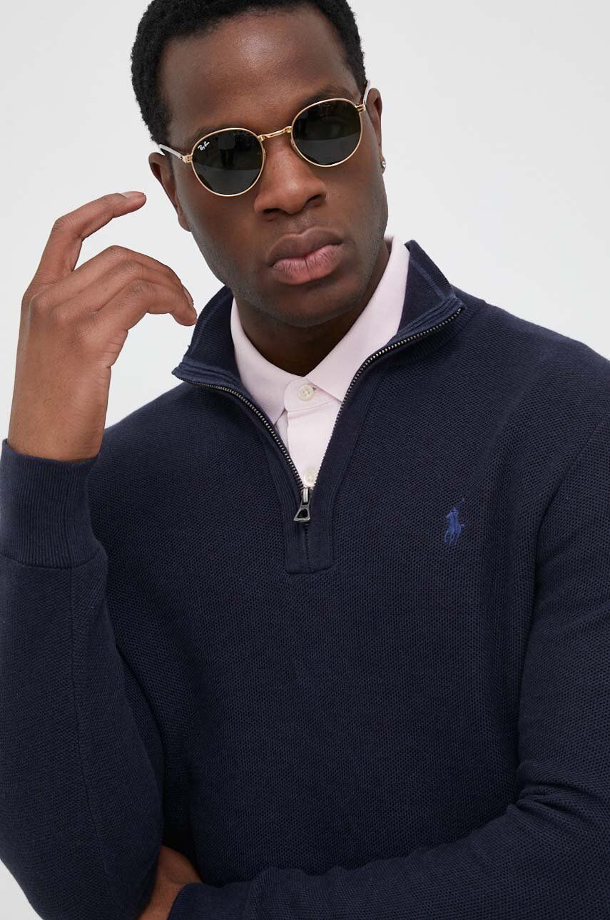 Пуловер Polo by Ralph Lauren Embroidered-logo Half-zip Jumper Тъмно синьо | 710914236, 0