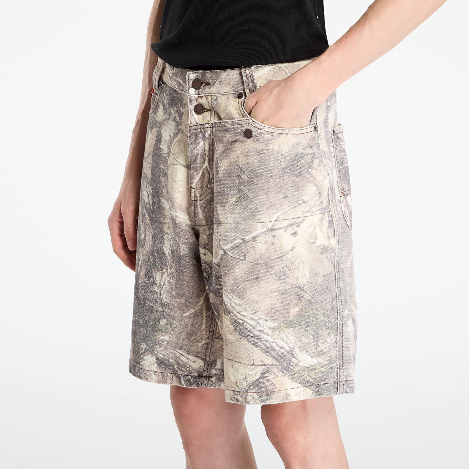 Къси панталони Pleasures Hunt Canvas Jorts Sand Camo Многоцветен | P25F056-SAND, 1