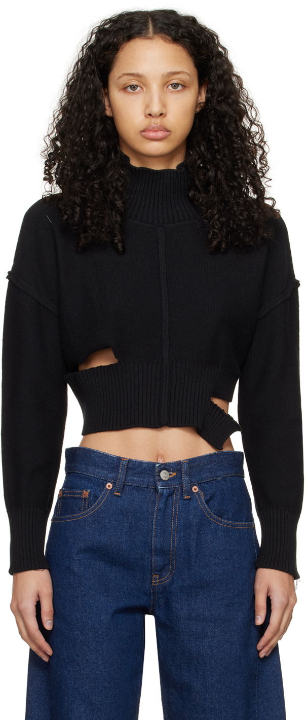 Пуловер Maison Margiela MM6 Boxy Sweater Черно | S52HA0285 S18444, 0