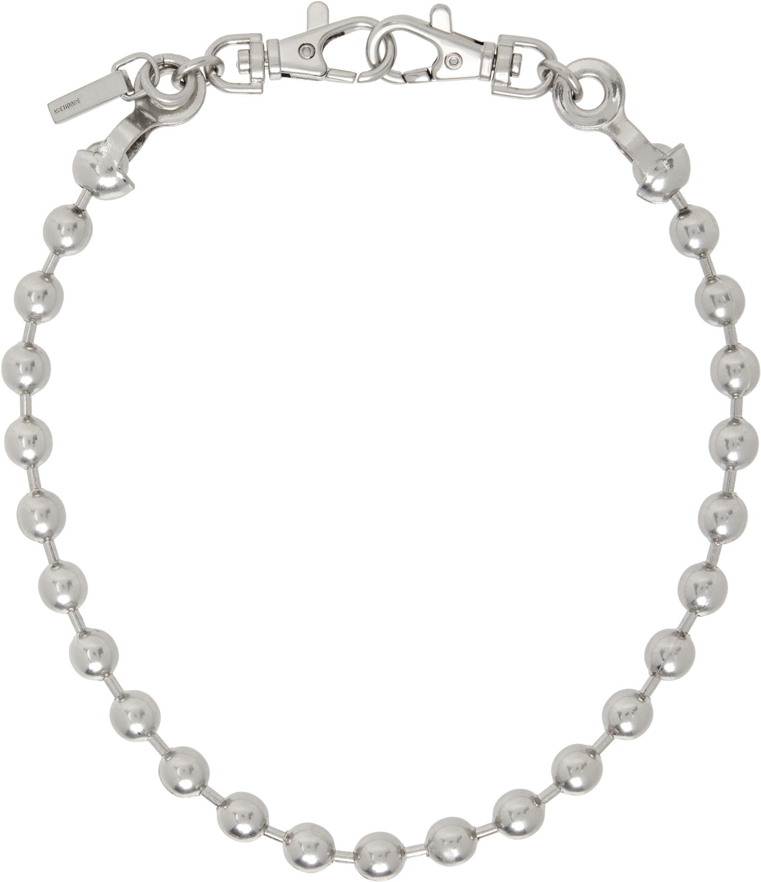 Колие We11done We11done Ball Chain Necklace Металик | WD-AJ0-25-587-U-SS, 0