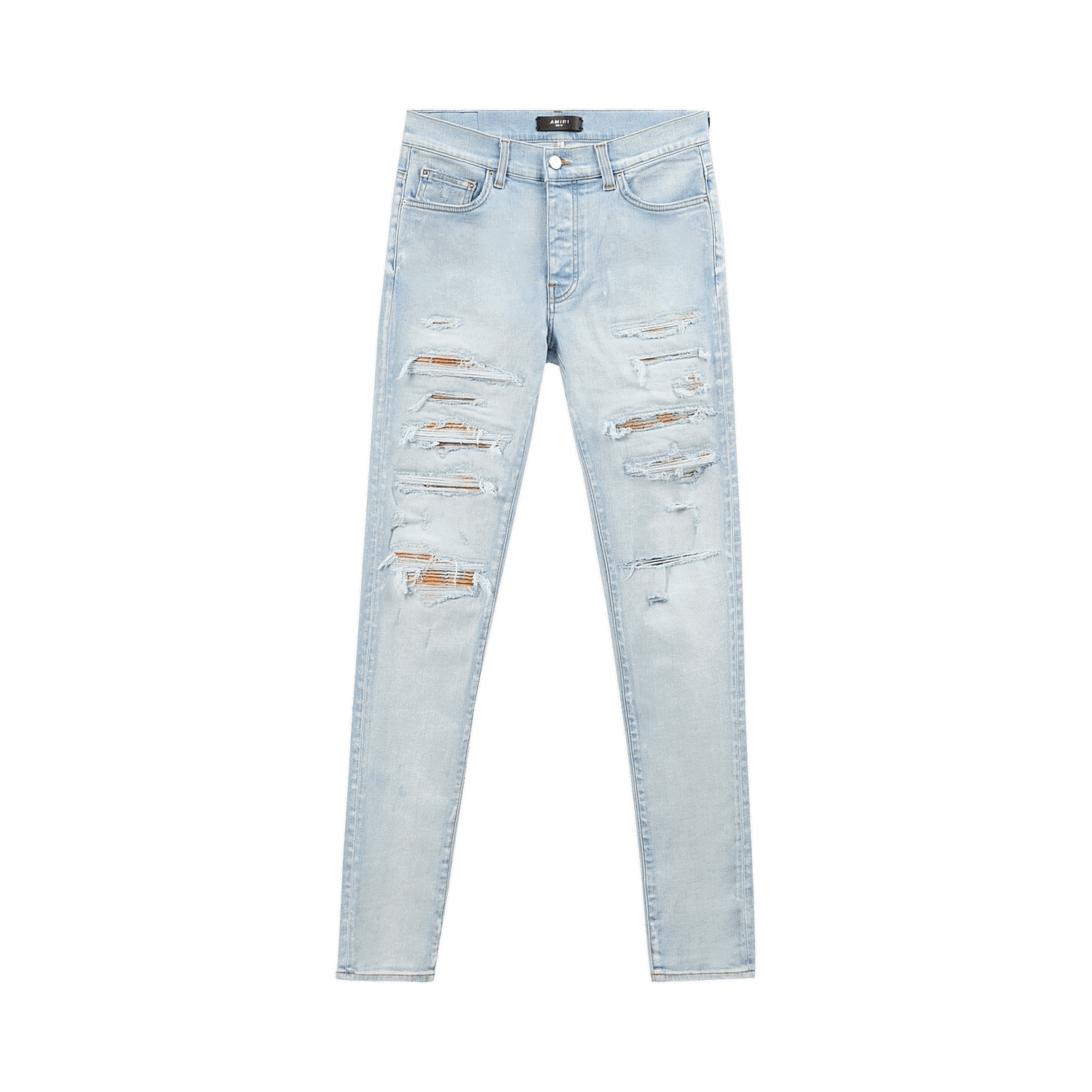 Дънки AMIRI Plaid Thraser Jeans Синьо | PF22MDS018 485 LIGH, 0